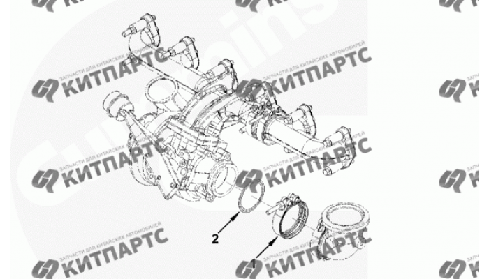 Хомут турбины Cummins 2.8 ISF