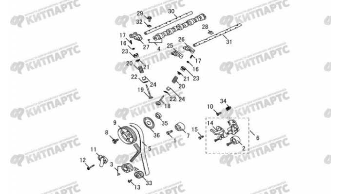 Механизм газораспределения Great Wall Hover H3 New